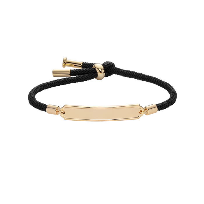 Vitamin Sea Gravur Armband Gold Schwarz