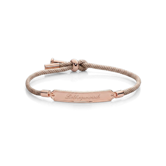 Vitamin Sea Gravur Armband Roségold Sand