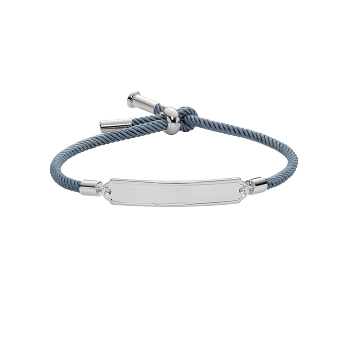 Vitamin Sea Gravur Armband Silber Grau