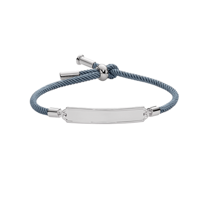 Vitamin Sea Gravur Armband Silber Grau