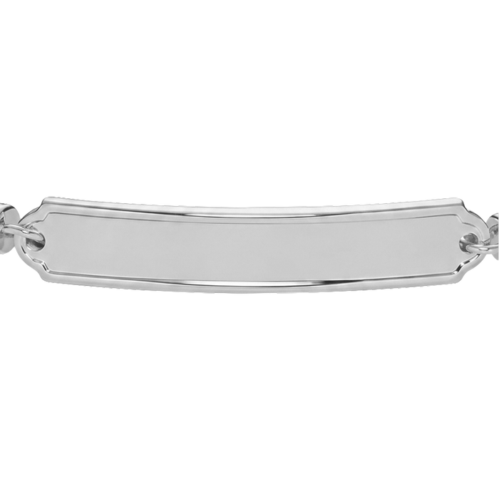 Vitamin Sea Gravur Armband Silber Grau