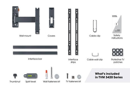 Vogels Comfort TVM 3425 Full-Motion TV Wall Mount for TVs from 32 to 65 inches Black