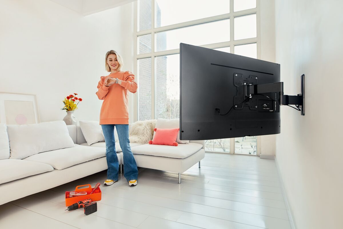 Vogels Quick TVM 1245 Full-Motion TV Wall Mount for TVs from 19 to 43 inches Black