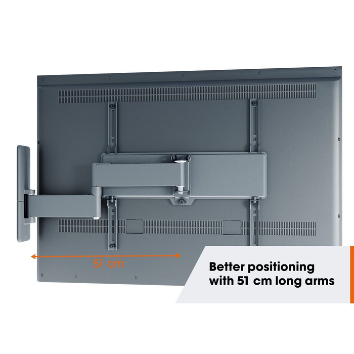 Vogels Quick TVM 1645 Full-Motion TV Wall Mount for TVs from 40 to 77 inches Black