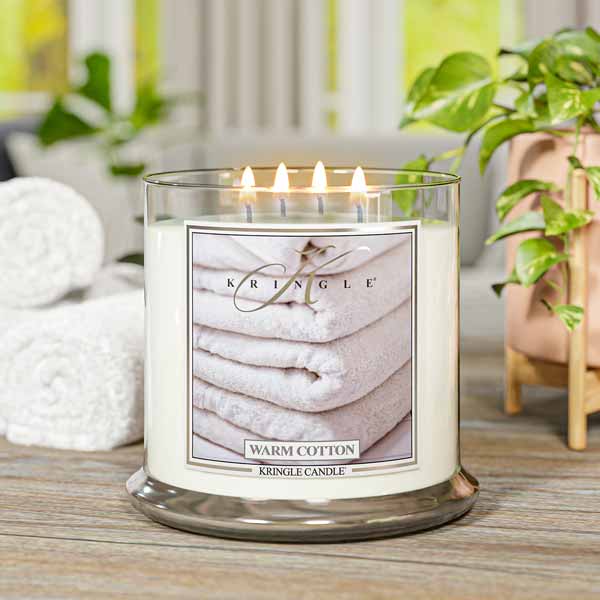 Warm Cotton Scented 4-wick Candle