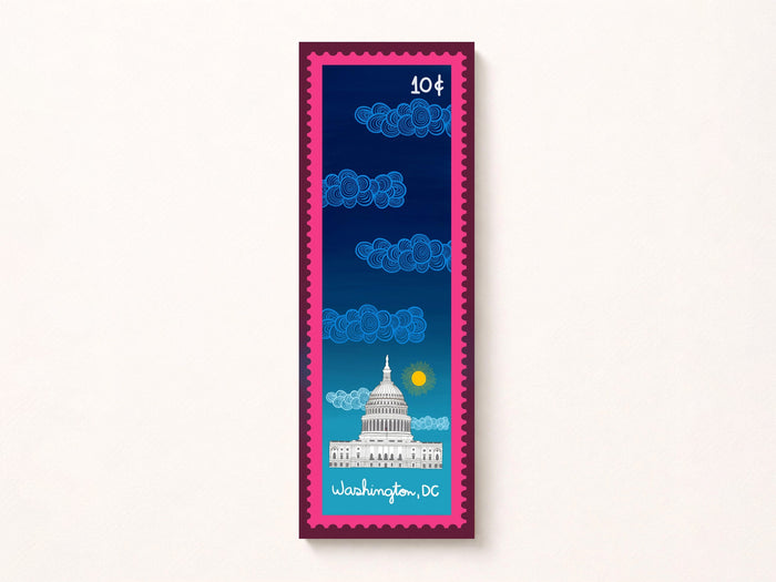 Washington DC Stamp Bookmark US Capitol