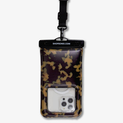 Waterproof Phone Pouch - Brown Tort