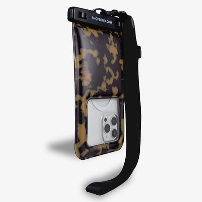 Waterproof Phone Pouch - Brown Tort