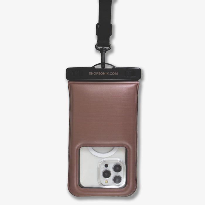 Waterproof Phone Pouch - Mocha
