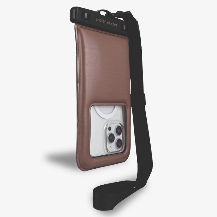 Waterproof Phone Pouch - Mocha