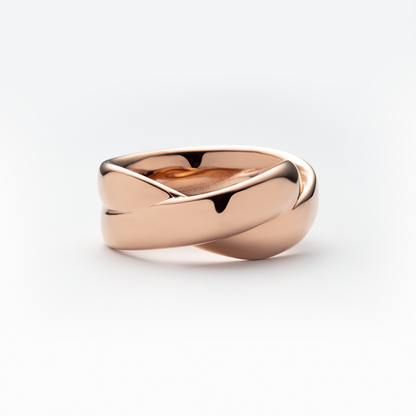 Waves Duo Ring Roségold