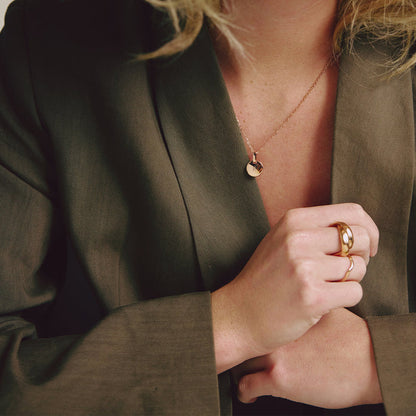 Waves Duo Ring Roségold