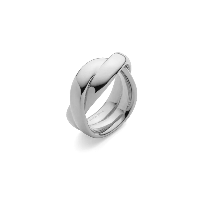 Waves Duo Ring Silber