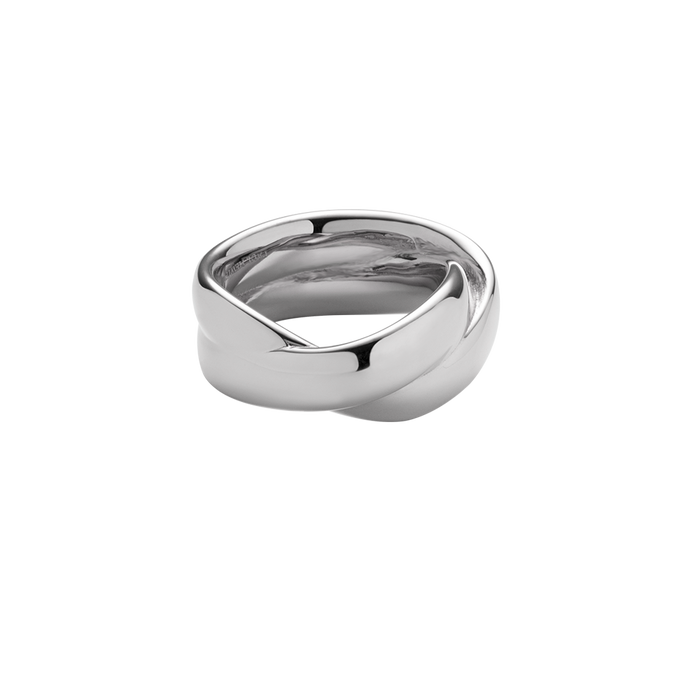 Waves Duo Ring Silber