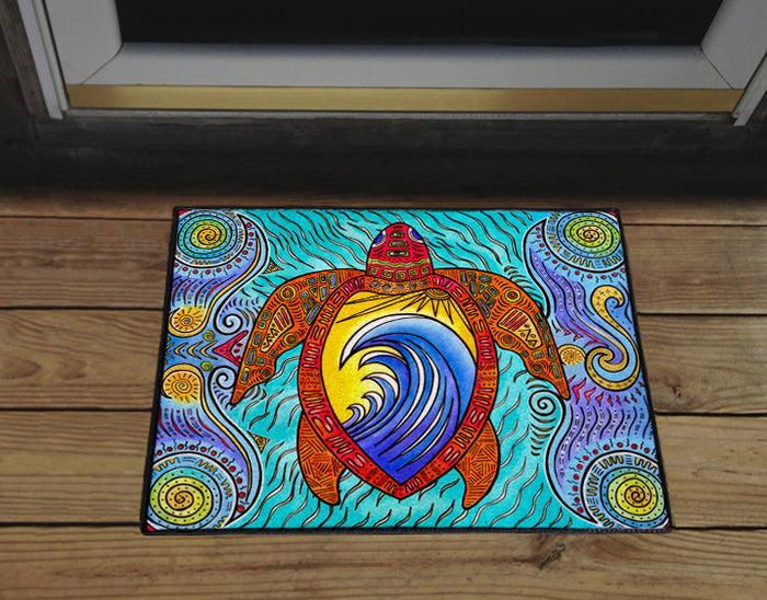 Waves of the Turtle Door Mat