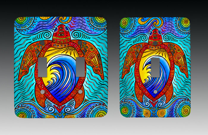 Waves of the Turtle Light Switch Cover