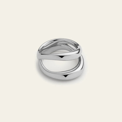 Waves Ring Silber