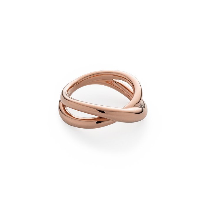 Waves Twisted Ring Roségold