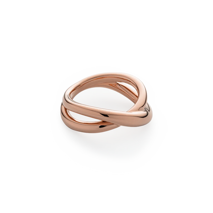 Waves Twisted Ring Roségold