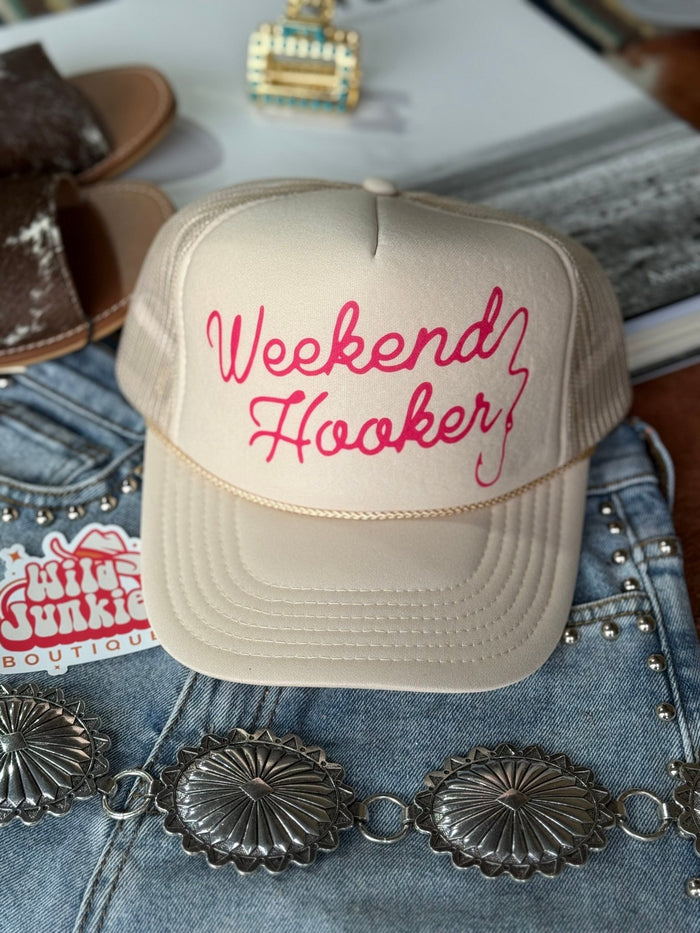 Weekend Hooker Trucker HatTan