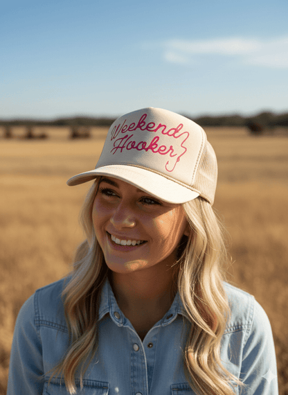 Weekend Hooker Trucker HatTan