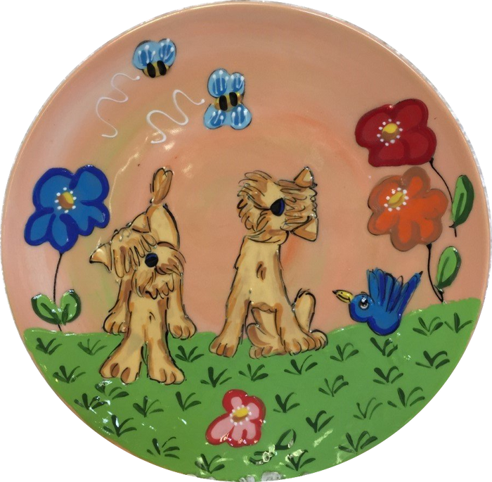 Wheaten Terrier Platter