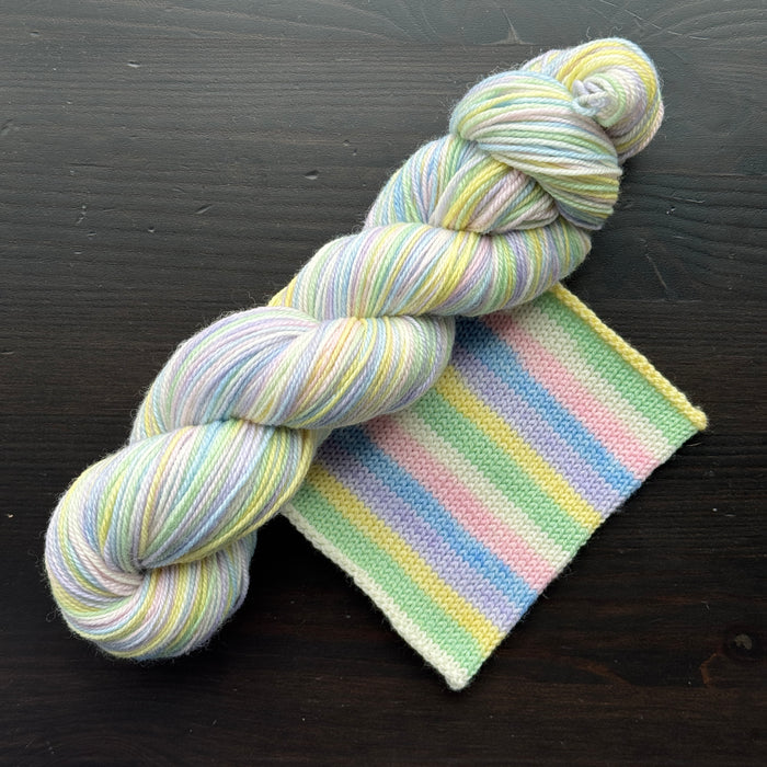 Where My Peeps At? - Self Striping Merino Nylon Sock & DK