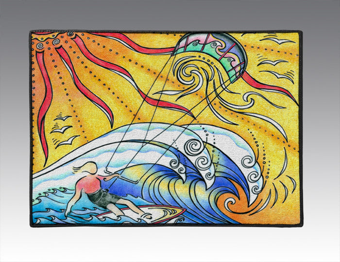 Wind and Waves Door Mat