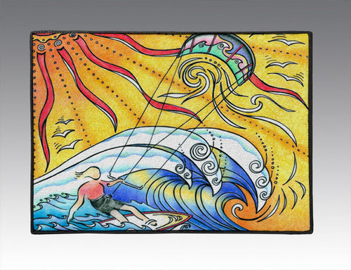 Wind and Waves Door Mat