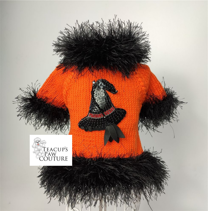 Witches Brew Halloween Doggie Sweater