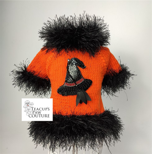 Witches Brew Halloween Doggie Sweater