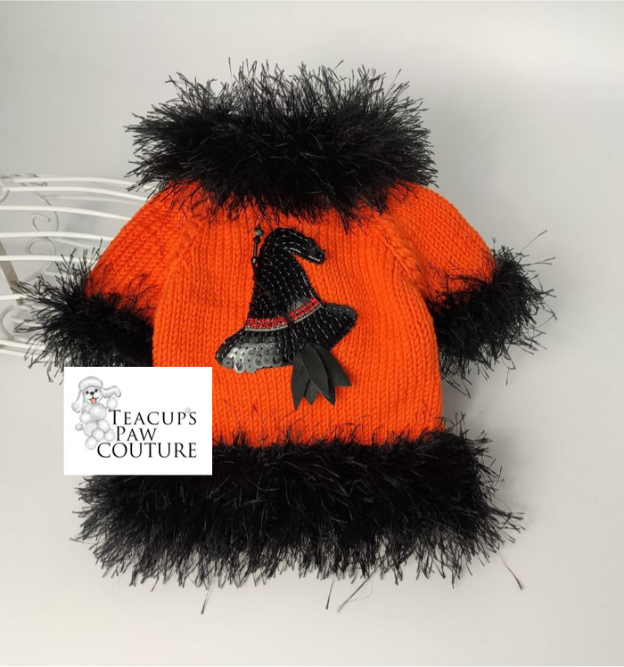 Witches Brew Halloween Doggie Sweater