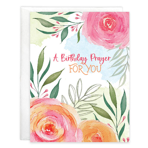 GINA B DESIGNS With Scripture Birthday Card - Corner Blooms