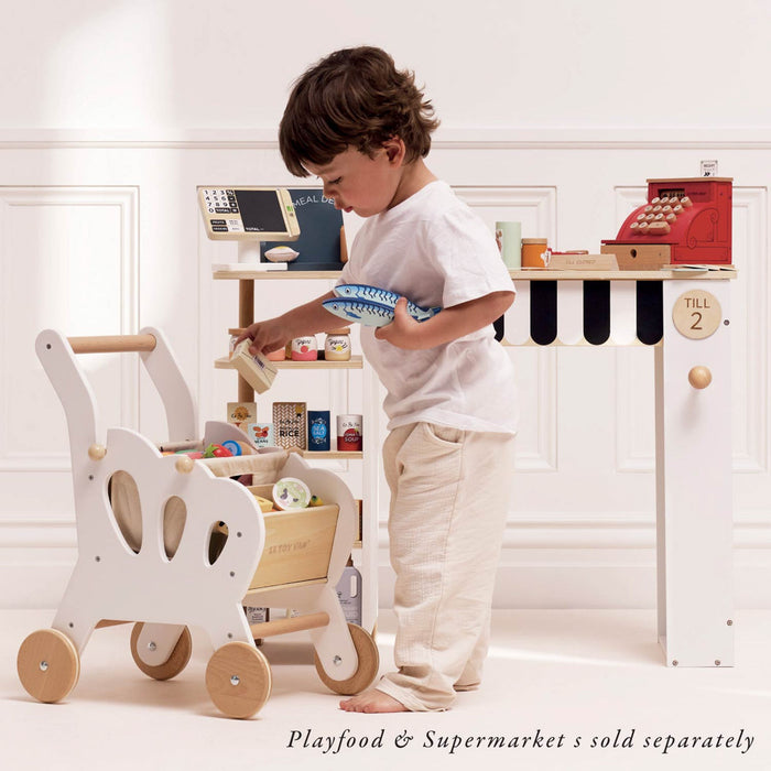 Wooden Play Food Crate, Fishes