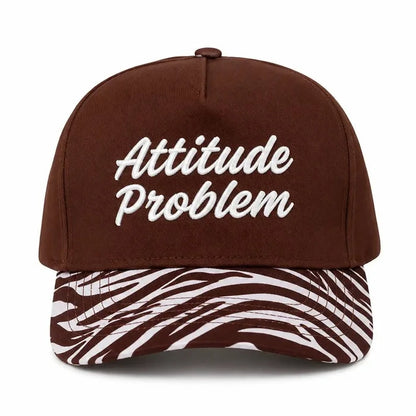 Zebra Attitude Problem Embroidered Trucker Hat