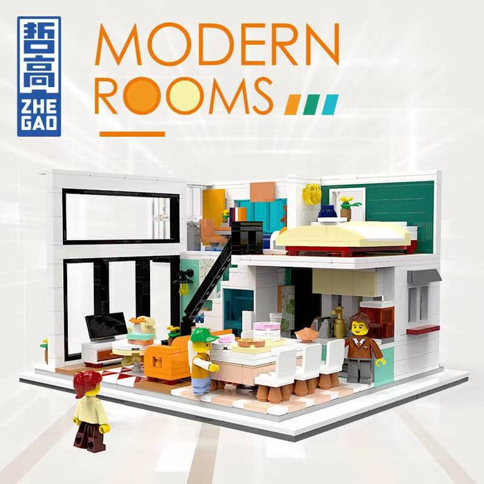 ZHEGAO 00337 Modern Rooms 1167PCS ZHEGAO