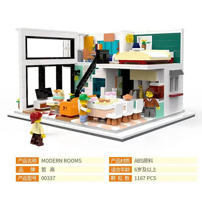 ZHEGAO 00337 Modern Rooms 1167PCS ZHEGAO