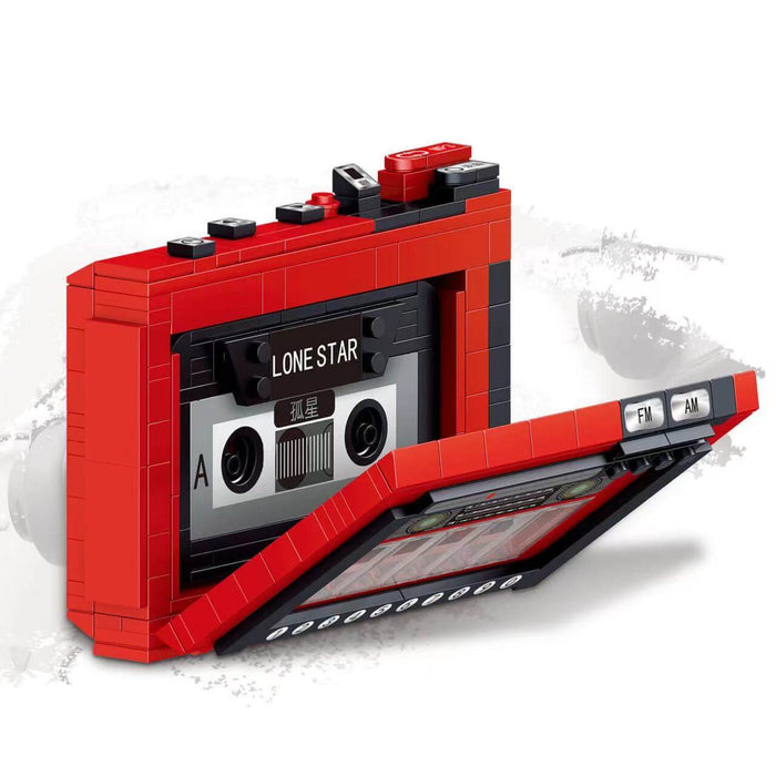 ZHEGAO 00989 Retro Classic Tape Recorder mini brick 457pcs ZHEGAO