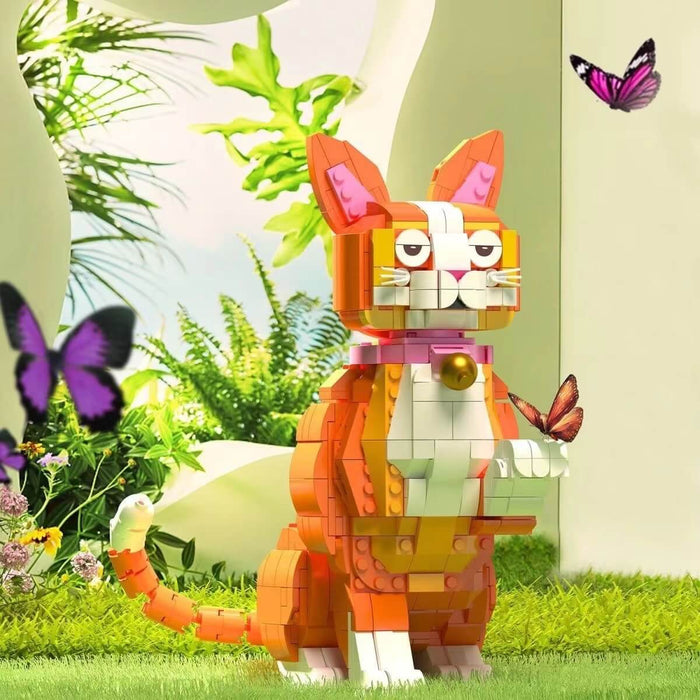 ZHEGAO Cute Cat Mini Brick
