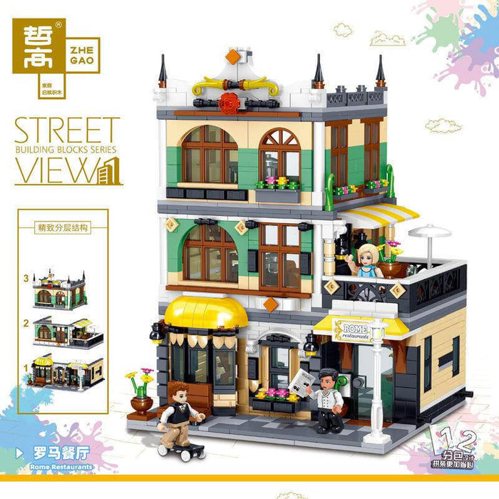 ZHEGAO QL0936 Rome Restaurants 1186pcs ZHEGAO